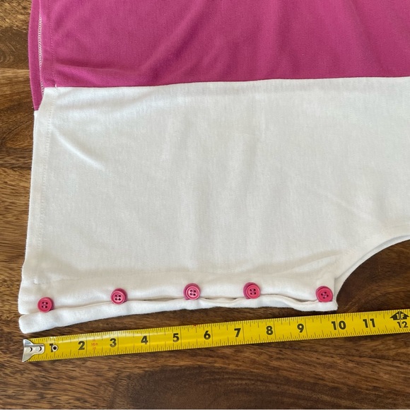 COPY - Vintage Half White, Half Fuchsia Mister Noah Tank Top - Picture 4 of 6